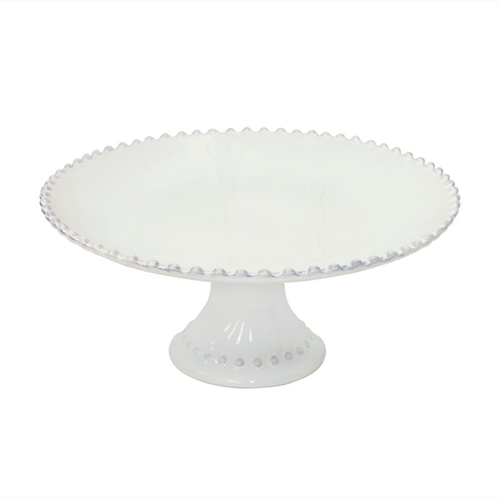 Footed Plate | Pearl