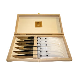 6 Piece Knife Set White