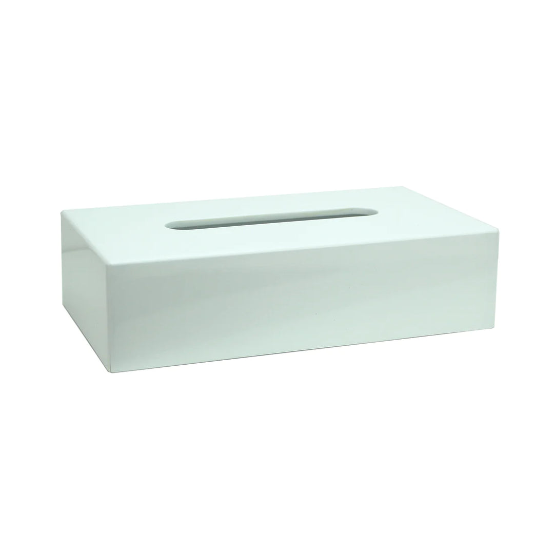 Rectangular Tissue Box - White