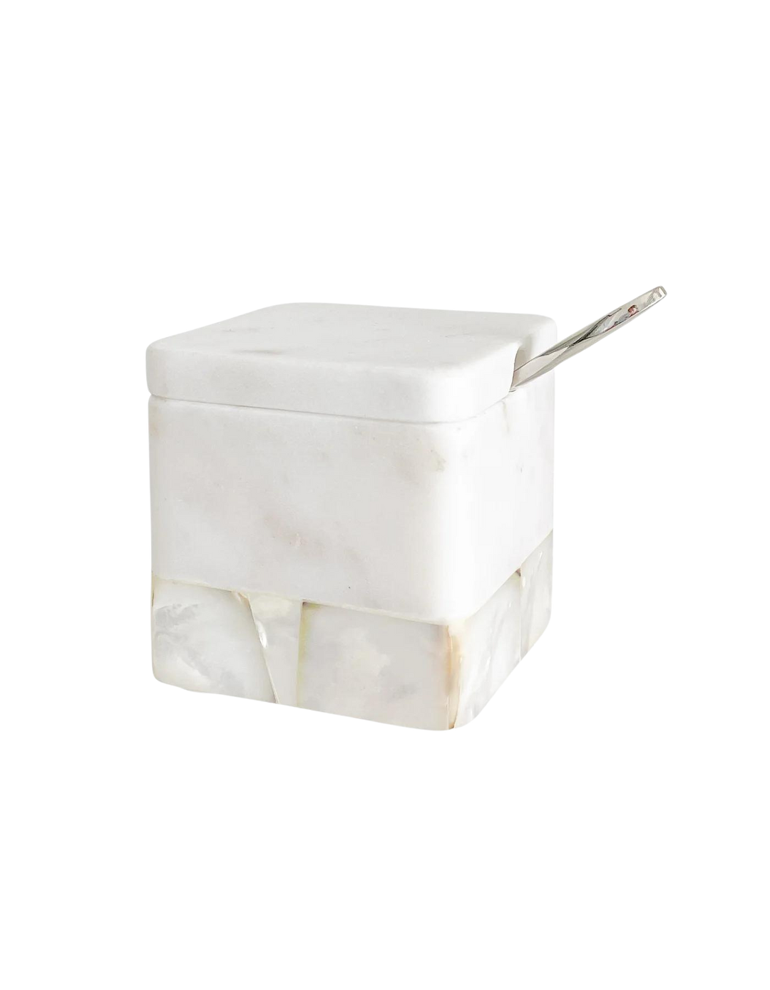 White Marble Salt Cellar