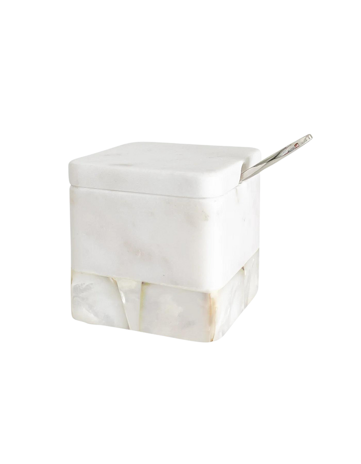 White Marble Salt Cellar